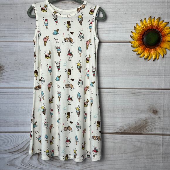 Bellabu Bear Other - Bellabu Bear Kids Ice Cream Cone Print Sleeveless Bamboo Dress Size 2T